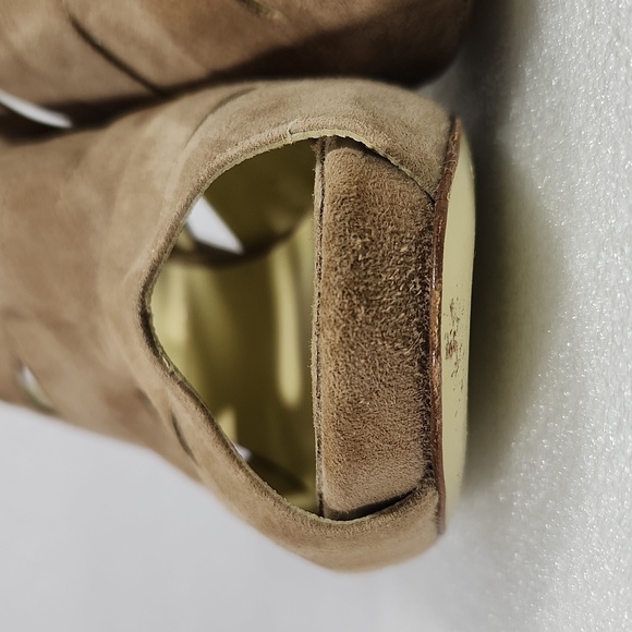 Bruno Magli Suede Sligback Peep-Toe Heels European Sz40 - Picture 15 of 16